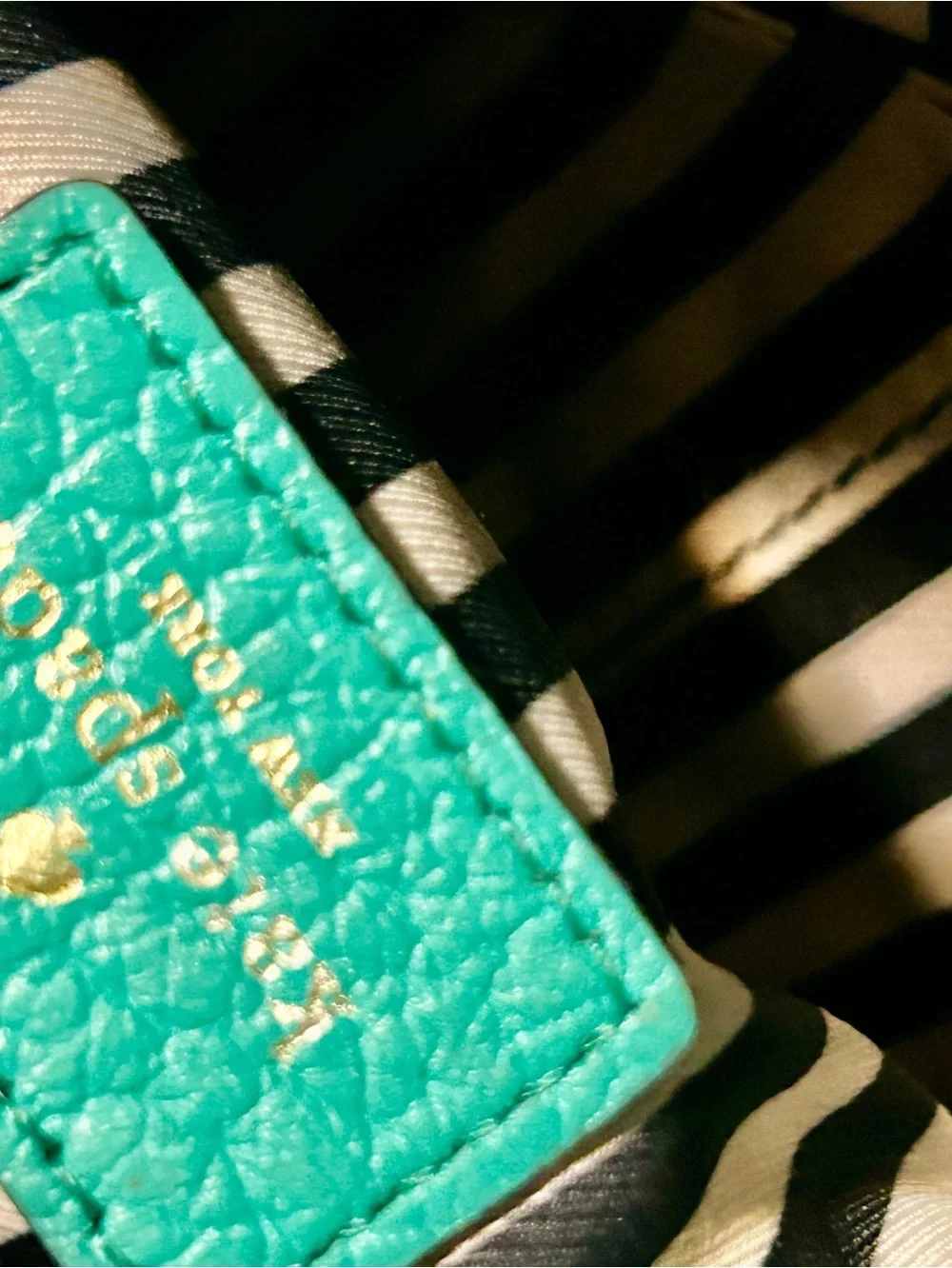 kate spade Teal Pebbled Leather Crossbody Bag